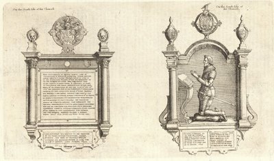 Abbot e Purefoy (monumento) da Wenceslaus Hollar